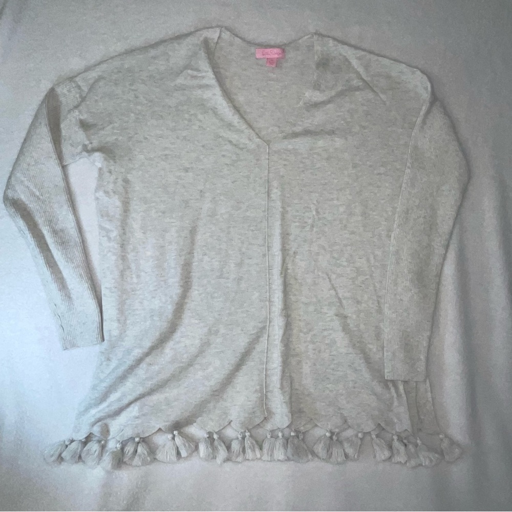 Lilly Pulitzer sweater women’s size XS gray light weight